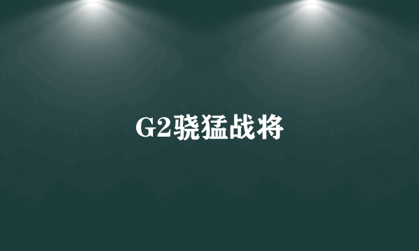 G2骁猛战将