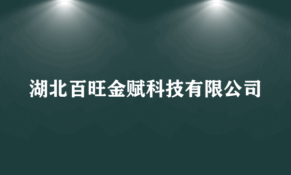 湖北百旺金赋科技有限公司