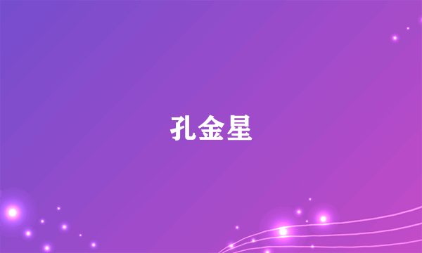 孔金星