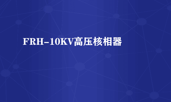 FRH-10KV高压核相器