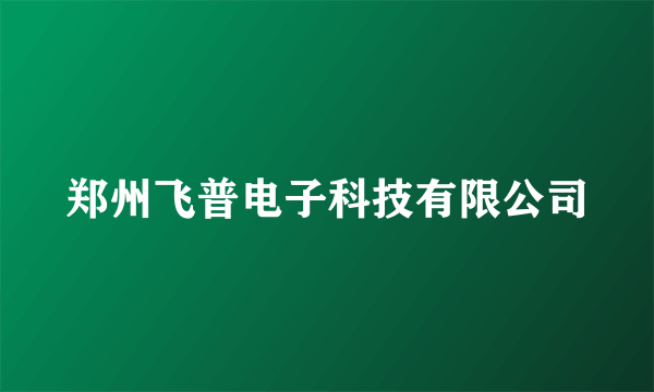 郑州飞普电子科技有限公司