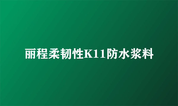 丽程柔韧性K11防水浆料