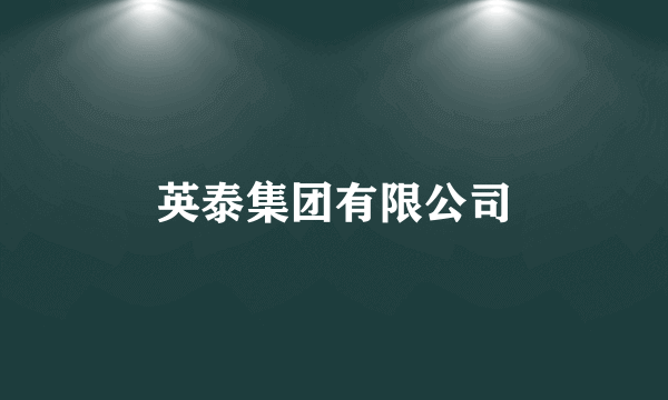 英泰集团有限公司