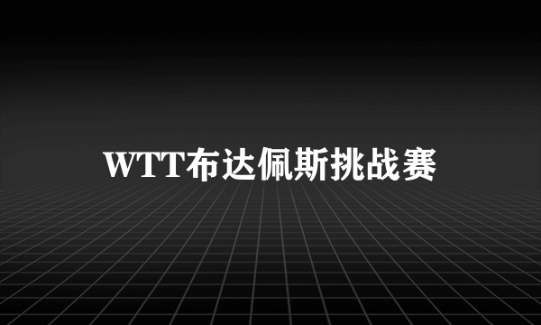 WTT布达佩斯挑战赛