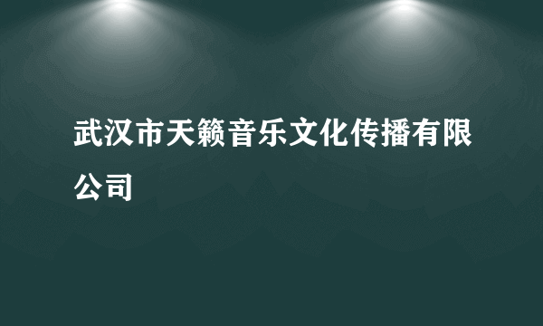 武汉市天籁音乐文化传播有限公司