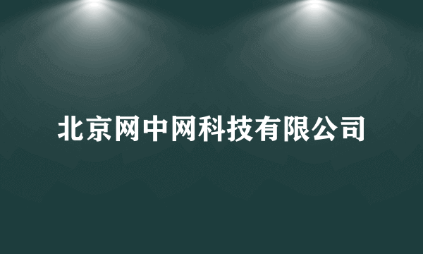 北京网中网科技有限公司