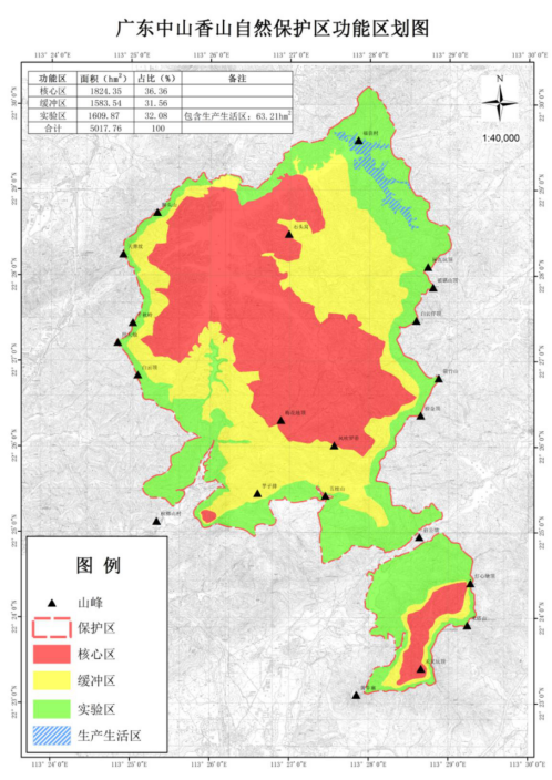 广东中山香山省级自然保护区