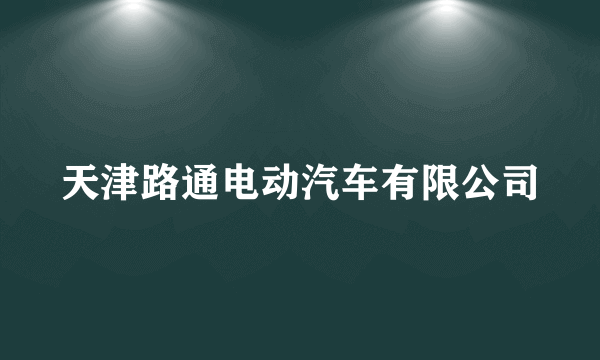 天津路通电动汽车有限公司