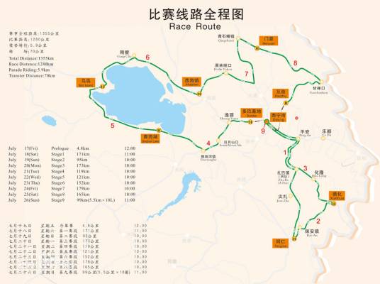 第8届环青海湖国际公路自行车赛