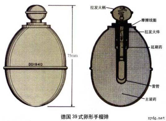 39式卵形手榴弹