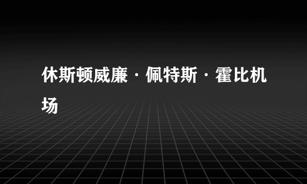 休斯顿威廉·佩特斯·霍比机场