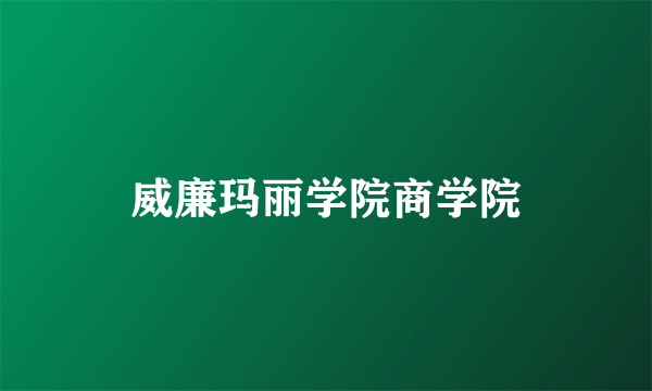 威廉玛丽学院商学院