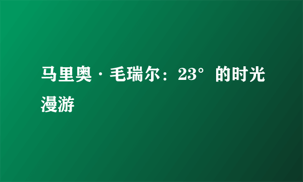 马里奥·毛瑞尔：23°的时光漫游