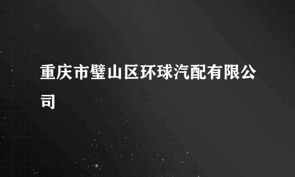 重庆市璧山区环球汽配有限公司