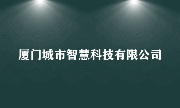 厦门城市智慧科技有限公司