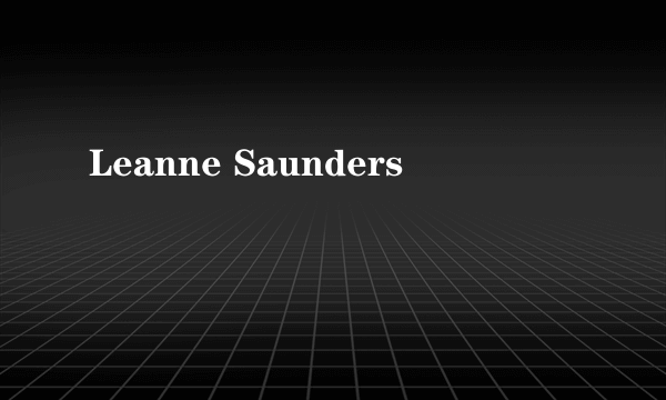 Leanne Saunders