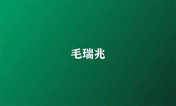 毛瑞兆