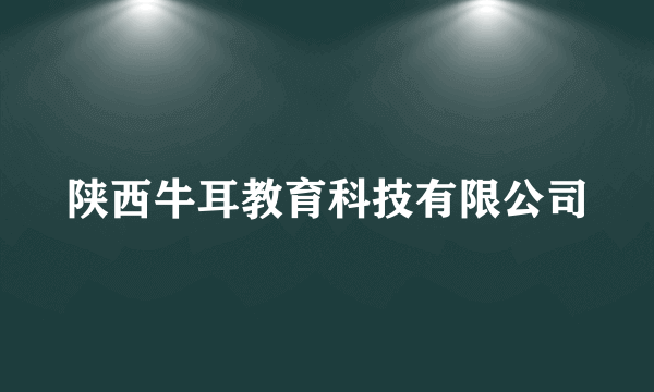 陕西牛耳教育科技有限公司