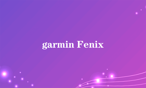 garmin Fenix