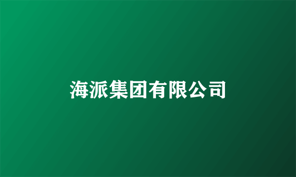 海派集团有限公司