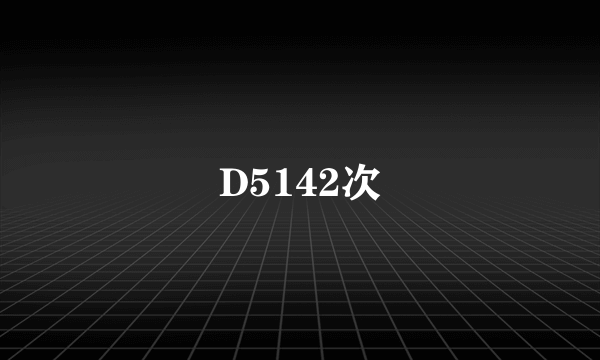 D5142次