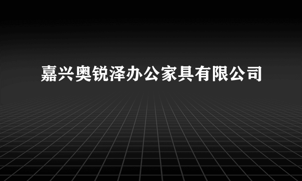 嘉兴奥锐泽办公家具有限公司