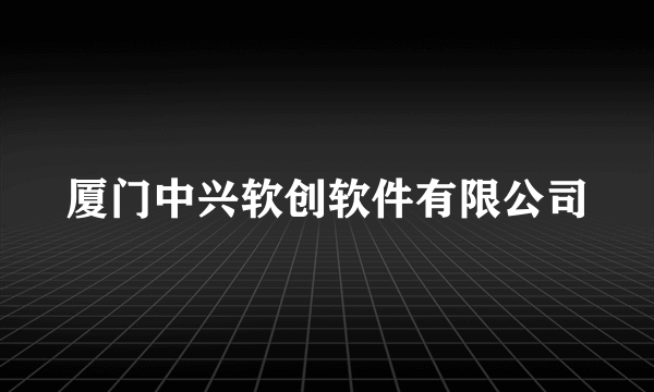 厦门中兴软创软件有限公司