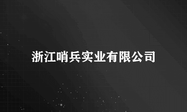 浙江哨兵实业有限公司