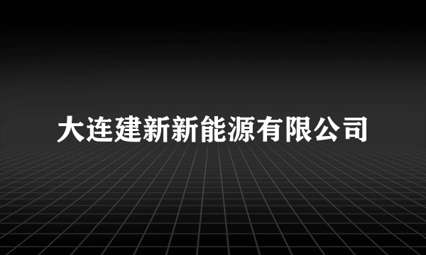 大连建新新能源有限公司