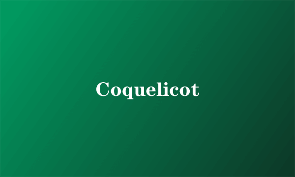 Coquelicot