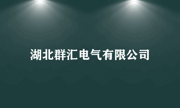 湖北群汇电气有限公司