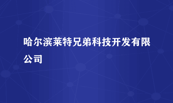 哈尔滨莱特兄弟科技开发有限公司