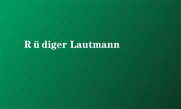 Rüdiger Lautmann