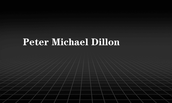 Peter Michael Dillon