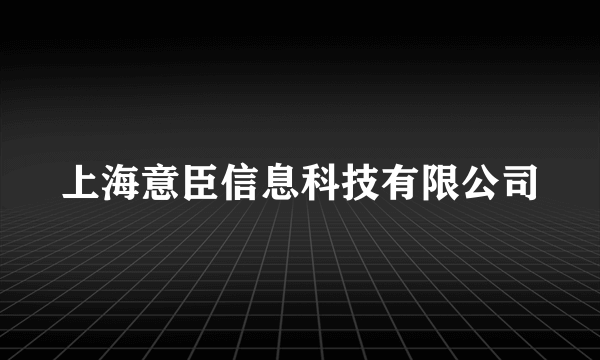 上海意臣信息科技有限公司