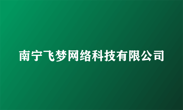 南宁飞梦网络科技有限公司