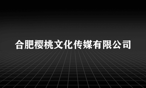 合肥樱桃文化传媒有限公司