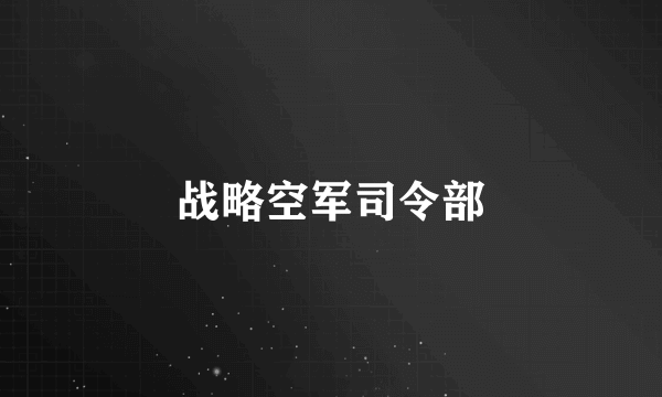 战略空军司令部