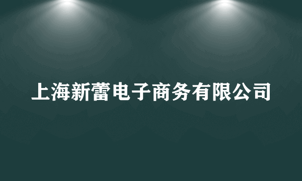 上海新蕾电子商务有限公司