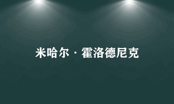 米哈尔·霍洛德尼克