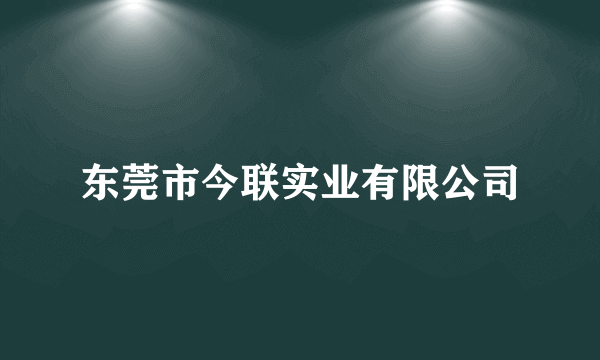 东莞市今联实业有限公司