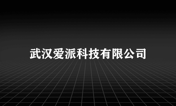 武汉爱派科技有限公司