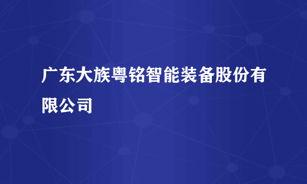 广东大族粤铭智能装备股份有限公司