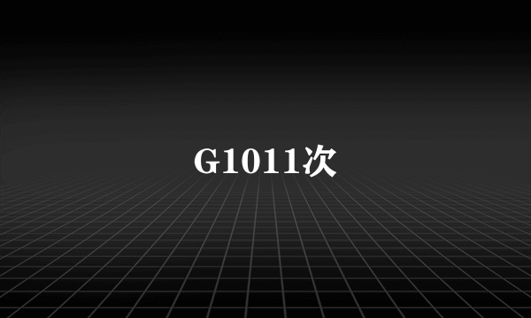 G1011次