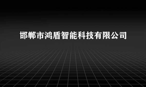 邯郸市鸿盾智能科技有限公司