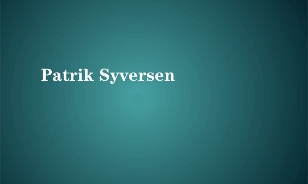 Patrik Syversen