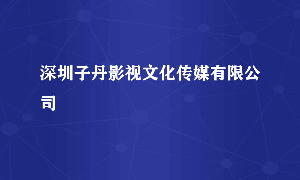 深圳子丹影视文化传媒有限公司