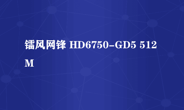 镭风网锋 HD6750-GD5 512M