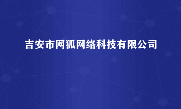 吉安市网狐网络科技有限公司