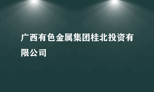 广西有色金属集团桂北投资有限公司